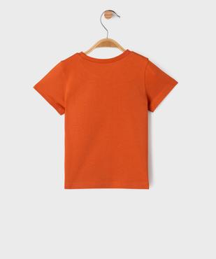 Tee-shirt manches courtes à message bébé garçon vue3 - GEMO(BEBE DEBT) - GEMO