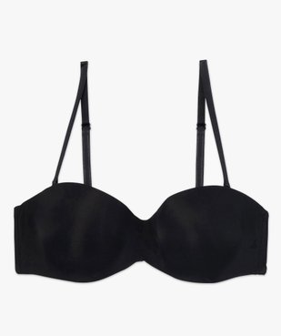  Soutien-gorge bandeau en microfibre avec bretelles muti-positions vue3 - GEMO 4G FEMME - GEMO