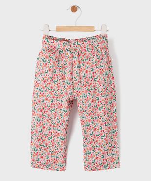 Pantalon fluide à motifs avec taille élastique bébé fille vue3 - GEMO 4G BEBE - GEMO