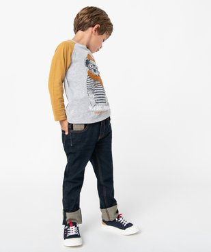Tee-shirt garçon à manches longues et imprimé - LuluCastagnette vue5 - LULUCASTAGNETTE - GEMO