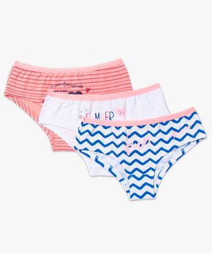 Lot de 3 shorties stretch fantaisie vue1 - GEMO (ENFANT) - GEMO