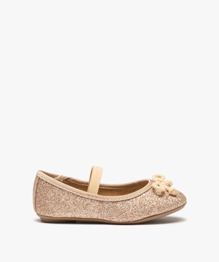 Ballerines fille pailletées avec bride élastique et nœud vue1 - GEMO (ENFANT) - GEMO