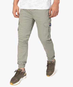 Pantalon homme cargo à taille élastiquée - Roadsign vue1 - ROADSIGN - GEMO