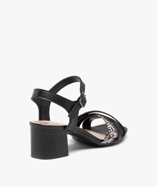 Sandales femme à talon et fines brides cuir - Tanéo vue4 - TANEO - GEMO
