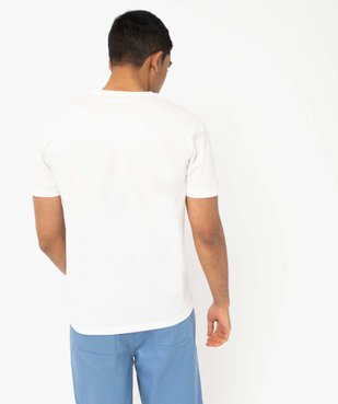 Tee-shirt homme à manches courtes à motif estival vue3 - GEMO 4G HOMME - GEMO