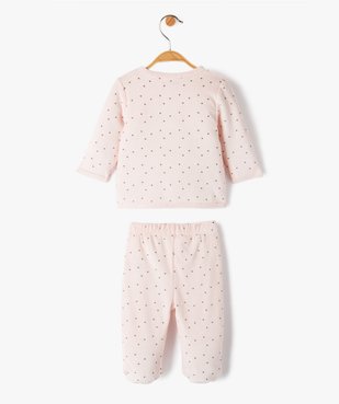 Pyjama 2 pièces en velours à motif étoiles bébé vue4 - GEMO(BB COUCHE) - GEMO