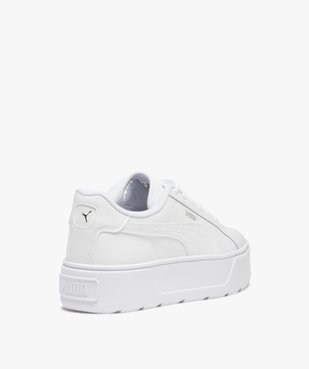 Baskets femme unies à semelle plateforme - Puma Karmen vue4 - PUMA - GEMO