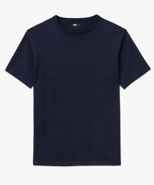 Tee-shirt à manches courtes uni homme vue4 - GEMO 4G HOMME - GEMO