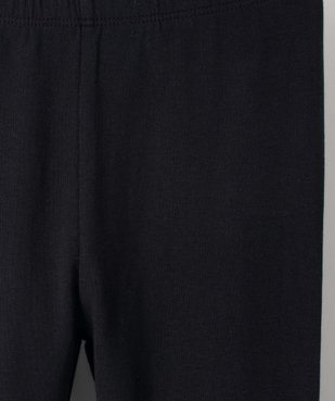 Legging long uni en coton stretch fille vue2 - GEMO (ENFANT) - GEMO