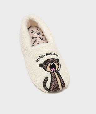 Chaussons pantoufles en fourrure imitation femme vue5 - GEMO(HOMWR FEM) - GEMO