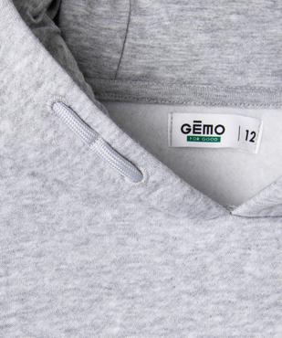 Sweat à capuche en molleton doux garçon vue2 - GEMO 4G GARCON - GEMO