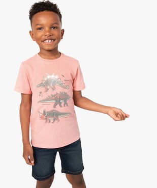 Tee-shirt garçon motifs dinosaures animés vue1 - GEMO (ENFANT) - GEMO