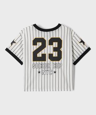 Tee-shirt de sport court à manches courtes fille vue3 - GEMO (ENFANT) - GEMO