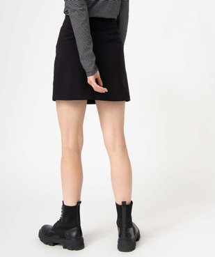 Jupe femme courte avec boutons sur l’avant vue3 - GEMO(FEMME PAP) - GEMO