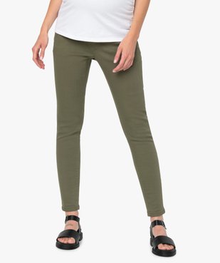 Pantalon de grossesse coupe slim avec bandeau vue1 - GEMO (MATER) - GEMO