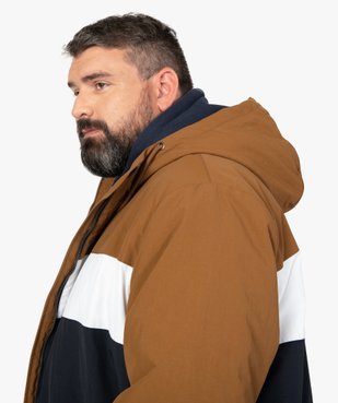 Blouson homme tricolore avec capuche vue6 - GEMO (G TAILLE) - GEMO