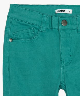 Pantalon garçon coupe skinny en toile extensible vue2 - GEMO (ENFANT) - GEMO