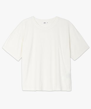 Tee-shirt femme à manches courtes coupe ample vue4 - GEMO(FEMME PAP) - GEMO