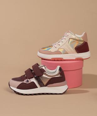 Baskets basses brillantes à scratch fille vue6 - LOVELY WINGS - GEMO