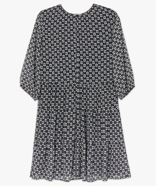 Robe femme imprimée fermeture boutonnée vue4 - GEMO (G TAILLE) - GEMO