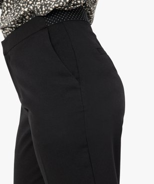 Pantalon femme en toile avec ceinture fantaisie vue2 - GEMO(FEMME PAP) - GEMO