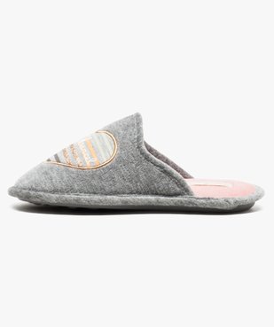 Chaussons mules motif cœur - Little Marcel vue3 - LITTLE MARCEL - GEMO