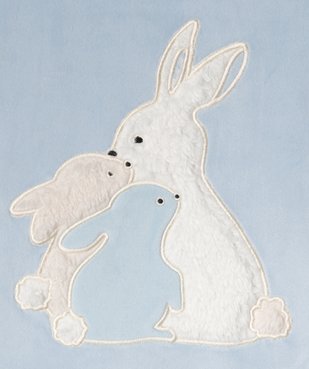 Pyjama en velours avec motif lapins fille vue2 - GEMO (ENFANT) - GEMO