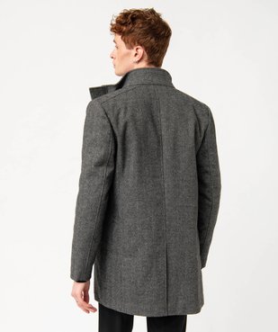 Manteau homme court avec col intérieur amovible vue6 - GEMO (HOMME) - GEMO