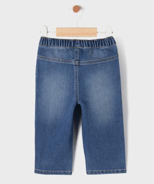 Jean en coton stretch résistant et taille élastiquée bébé garçon vue3 - GEMO(BEBE DEBT) - GEMO