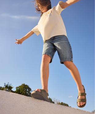 Sandales à scratch monochromes garçon - 5 Miles vue7 - 5 MILES - GEMO