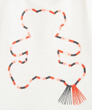 Tee-shirt bébé fille avec logo brodé – LuluCastagnette vue2 - LULUCASTAGNETTE - GEMO