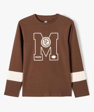 T-shirt manches longues style collège garçon vue1 - CAMPS UNITED - GEMO