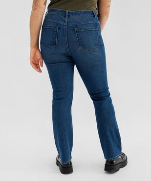 Jean straight taille normale en coton stretch femme grande taille vue3 - GEMO 4G GT - GEMO