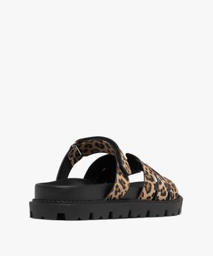 Mules plates avec brides en toile imprimée femme - 5 Miles vue5 - 5 MILES - GEMO