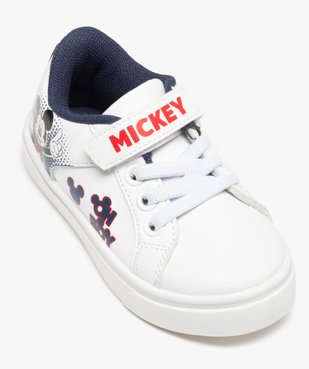 Baskets bébé garçon à lacets et scratch – Mickey vue6 - MICKEY - GEMO