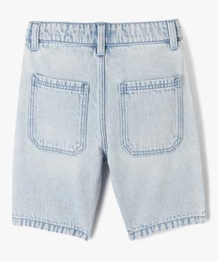 Bermuda en jean coupe Skater garçon vue3 - GEMO (ENFANT) - GEMO