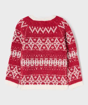 Pull jacquard esprit Noël fille vue4 - GEMO (ENFANT) - GEMO