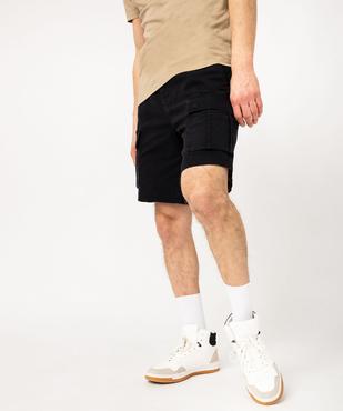Bermuda cargo en coton stretch à taille élastiquée homme vue1 - GEMO (HOMME) - GEMO