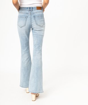 Jean Bootcut délavé avec braguette boutons femme vue3 - GEMO 4G FEMME - GEMO