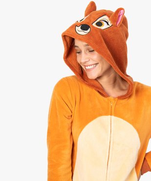 Combinaison d'intérieur femme à capuche à motif Bambi - Disney vue2 - DISNEY - GEMO