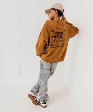 Sweat à capuche avec motif dos garçon vue7 - GEMO 4G GARCON - GEMO