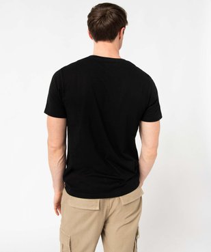 Tee-shirt homme à manches courtes avec buste rayé vue3 - GEMO (HOMME) - GEMO
