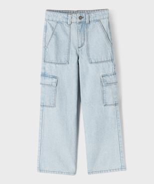 Jean Cargo Straight avec taille ajustable fille  vue4 - GEMO (ENFANT) - GEMO