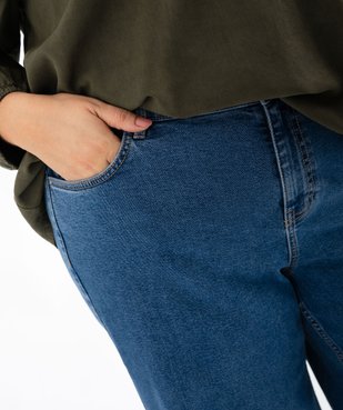 Jean wide leg en coton stretch taille ajustable femme grande taille vue3 - GEMO 4G GT - GEMO