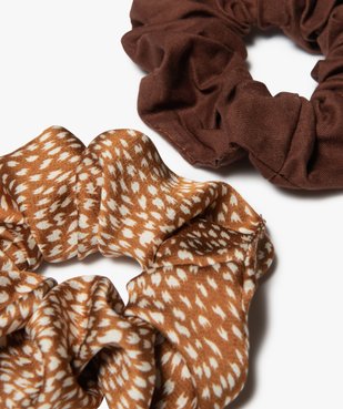 Chouchous pour les cheveux femme uni et à motifs (lot de 2) vue2 - GEMO (ACCESS) - GEMO