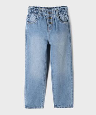 Jean Slouchy avec taille ajustable fille vue1 - GEMO (ENFANT) - GEMO