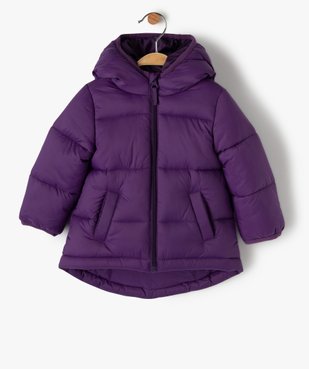Blouson bébé fille matelassé avec capuche à crête vue1 - GEMO(BEBE DEBT) - GEMO