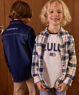 Chemise à carreaux garçon - LuluCastagnette vue1 - LULUCASTAGNETTE - GEMO