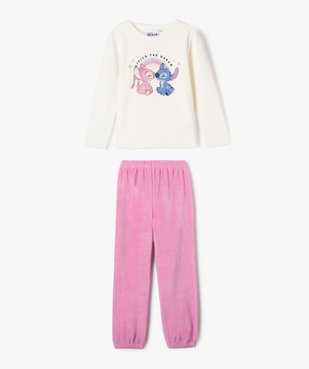 Pyjama en velours avec motifs Stitch fille - Disney vue1 - LILO & STITCH - GEMO