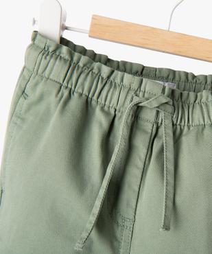 Pantalon cargo en toile de coton bébé fille vue2 - GEMO 4G BEBE - GEMO